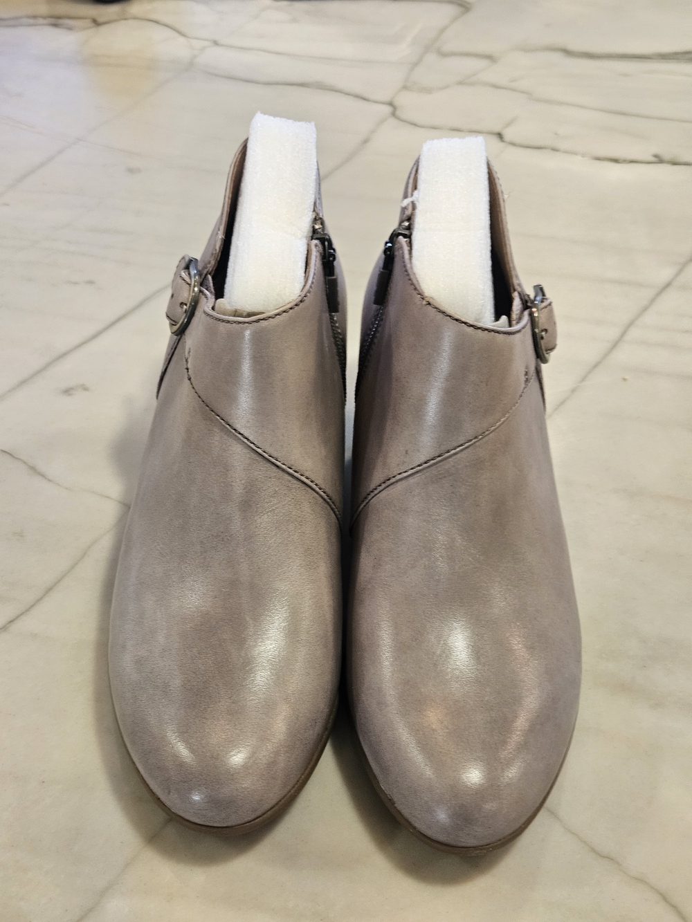 Dansko Darbie Leather Ankle Boots Gray Stone Aniline EU 37 US 6.5-7